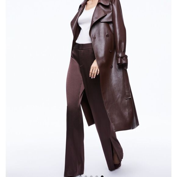 Alice + Olivia Women's JC WIDE LEG SIDE SLIT PANT Pants size 8 NWT $395 - Picture 8 of 8